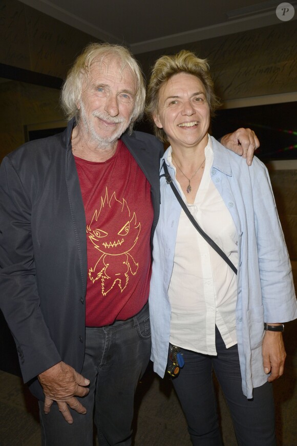 Pierre Richard et sa soeur Véronique Gillet - Pierre Richard fête ses 80 ans à l'Olympia à Paris, le 13 juin 2014.