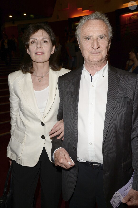 Daniel Prévost et sa compagne - Pierre Richard fête ses 80 ans à l'Olympia à Paris, le 13 juin 2014.
