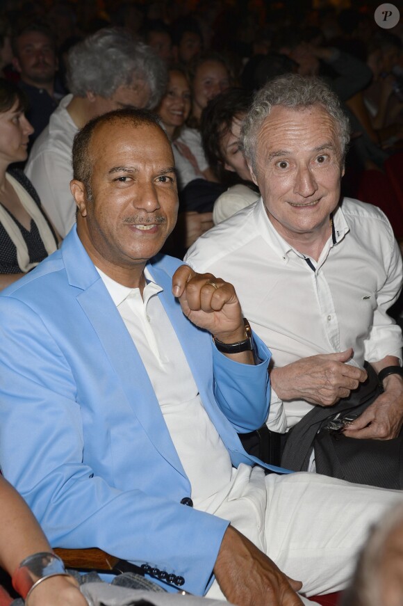 Pascal Légitimus et Daniel Prévost - Pierre Richard fête ses 80 ans à l'Olympia à Paris, le 13 juin 2014.
