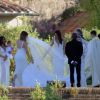 Exclusif - Kim Kardashian et Kanye West se sont dit oui lors d'une cérémonie grandiose organisée au Fort Belvedere à Florence en Italie, le 24 mai 2014.