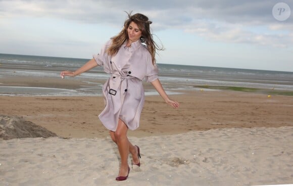 Géraldine Nakache sur la plage lors du Festival du film romantique de Cabourg, le 14 juin 2014.