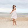 Alice Belaïdi sur la plage lors du Festival du film romantique de Cabourg, le 14 juin 2014.