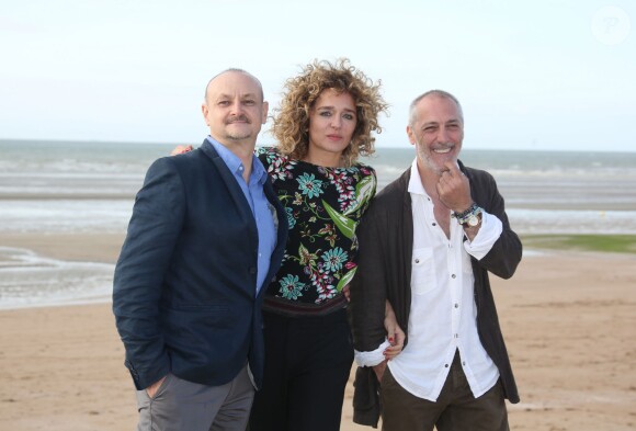 Valeria Golino sur la plage lors du Festival du film romantique de Cabourg, le 14 juin 2014.