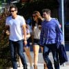Exclusif - Kate Beckinsale, son mari Len Wiseman, sa fille Lily Mo Sheen et son ex-compagnon et père de son enfant, Michael Sheen, ont profité du beau temps dans un parc pour la fête des pères à Brentwood (Los Angeles), le 15 juin 2014.