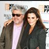 Penelope Cruz et Pedro Almodovar lors du festival du film de New York le 11 octobre 2009