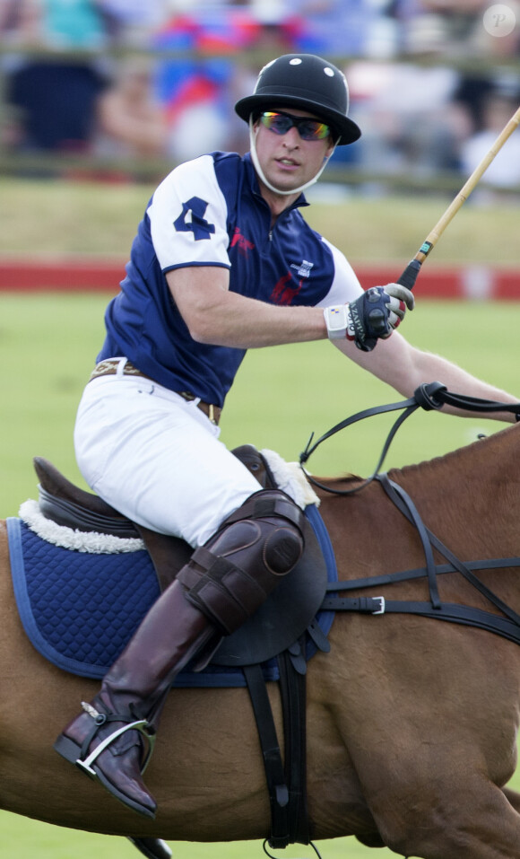 Le prince William, duc de Cambridge - Match caritatif de polo June Goldin Group Charity Cup, au Beaufort Polo Club, à Tetbury, Gloucestershire, le 22 juin 2014.