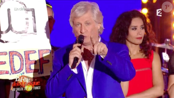 Patrick Sébastien sur France 2, dans La Fête de la Musique, le samedi 21 juin 2014.