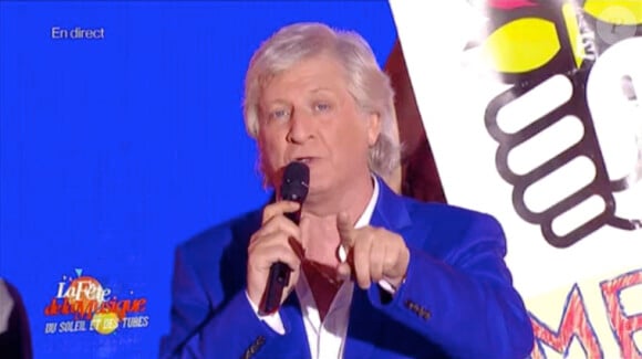 Le présentateur Patrick Sébastien sur France 2, dans La Fête de la Musique, le samedi 21 juin 2014.