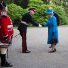 La reine Elisabeth II et le prince Philip arrivent au château de Hillsborough à Belfast, le 23 juin 2014.