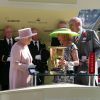 La reine Elizabeth II lors du cinquième et dernier jour de courses du Royal Ascot, à Berkshire, le 21 juin 2014.