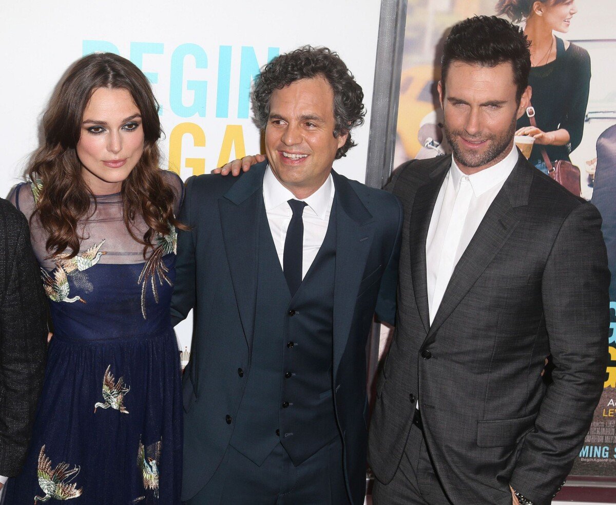 Photo : Keira Knightley, Mark Ruffalo, Adam Levine - Première du film