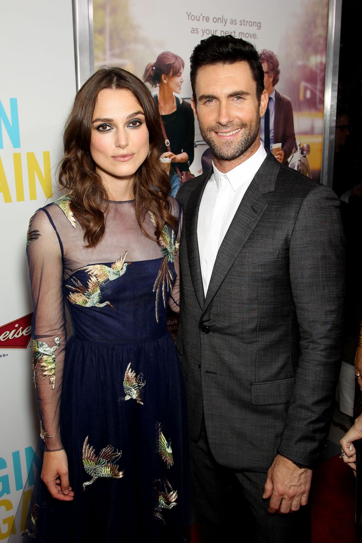 Photo : Keira Knightley et Adam Levine lors de la première du film New York Melody ("Begin Again") à New York, le 25 juin 2014. - Ode (Purepeople)
