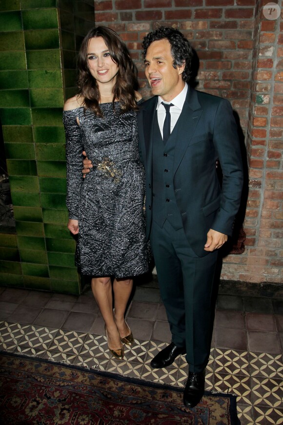Keira Knightley, Mark Ruffalo à l'after party suivant la première du film New York Melody ("Begin Again") à New York, le 25 juin 2014.