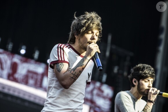 Louis tomlinson - Le groupe "One Direction" en concert à Copenhague. Le 16 juin 2014