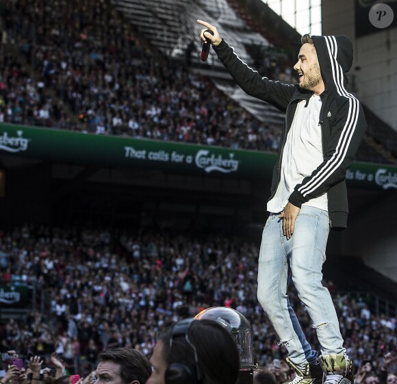 Liam Payne - Le groupe "One Direction" en concert à Copenhague. Le 16 juin 2014