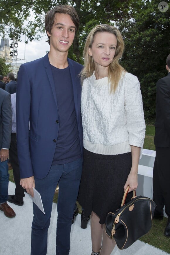 Alexandre Arnault et Delphine Arnault - Défilé Berluti à l'Ecole des Mines, collection homme printemps-été 2015 à Paris le 27 juin 2014.