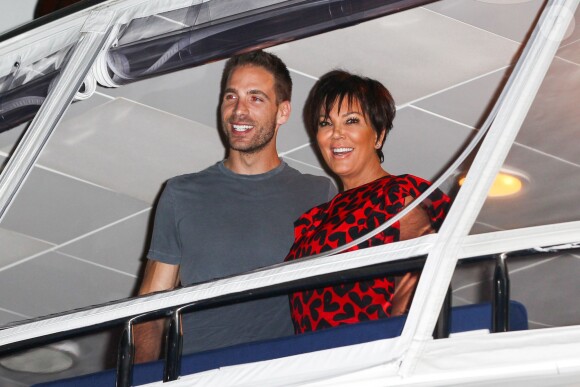 Kris Jenner à bord du yacht Utopia III à l'occasion de l'anniversaire de Khloe Kardashian, ke 27 juin 2014 à New York.