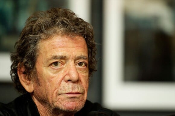 Lou Reed lors de l'inauguration de l'exposition "Rimas" à Madrid, le 16 novembre 2012, où il présentait ses photos