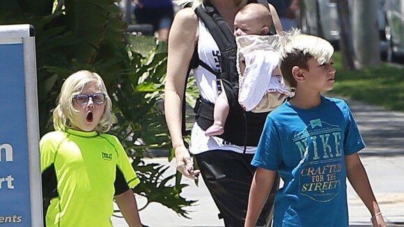 Gwen Stefani : Maman stylée et détendue avec ses trois garçons