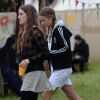 L'ancienne petite amie du prince Harry, Cressida Bonas en backstage lors du premier jour du Glastonbury Festival, le 27 juin 2014.