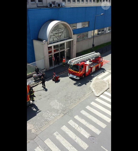 La maison de Secret Story 8 victime d'un incendie, vendredi 16 mai 2014, vue par un voisin à la Plaine Saint-Denis