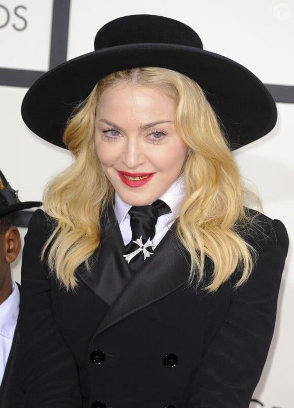 Madonna à Los Angeles le 26 janvier 2014. 