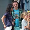 Courteney Cox et son ex-mari David Arquette se promènent avec des amies de leur fille à Hollywood, le 12 juin 2014.