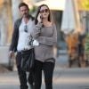 Exclusif - David Arquette et sa petite amie Christina McLarty (enceinte) font du shopping à West Hollywood, le 23 décembre 2013.