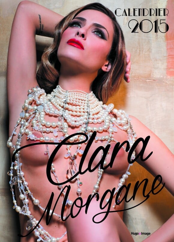 Couverture "Perle rare" du calendrier 2015 de Clara Morgane. Juin 2014