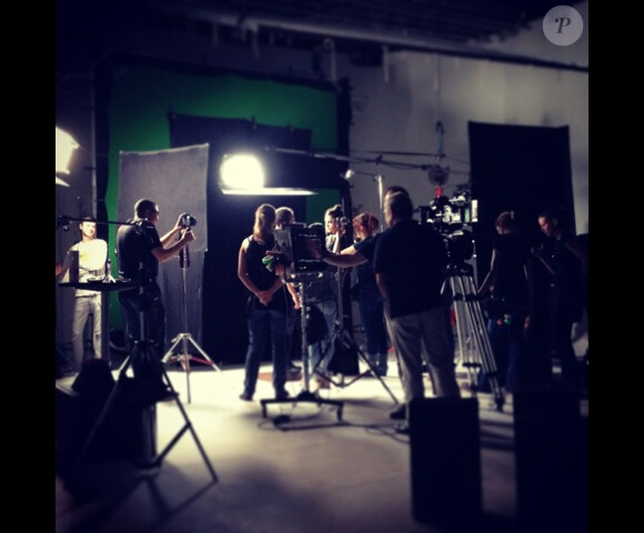 Solweig Lizlow sur le tournage d'Othell'a.