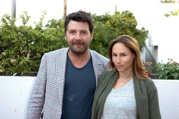 Philippe Lellouche et Vanessa Demouy, amoureux, assistent à la première du film Prêt à tout lors du 11e festival Les Hérault du cinéma et de la télé 2014 au Cap d'Agde, le 4 juillet 2014. 
