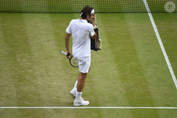Roger Federer s'est incliné en finale de Wimbledon face à Novak Djokovic, le 6 juillet 2014, à Londres