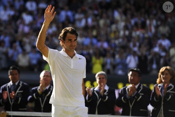 Roger Federer s'est incliné en finale de Wimbledon face à Novak Djokovic, le 6 juillet 2014, à Londres