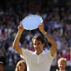 Roger Federer s'est incliné en finale de Wimbledon face à Novak Djokovic, le 6 juillet 2014, à Londres