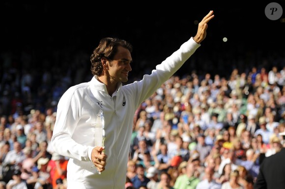 Roger Federer s'est incliné en finale de Wimbledon face à Novak Djokovic, le 6 juillet 2014, à Londres