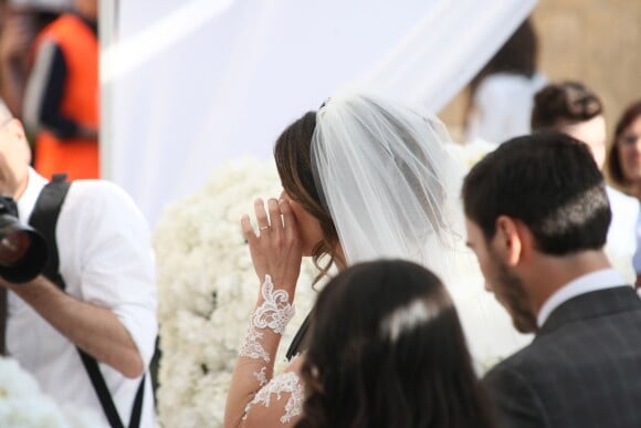 L'entraîneur du Real Madrid Carlo Ancelotti marie sa fille Katia à Capua en Italie le 5 juin 2014. 