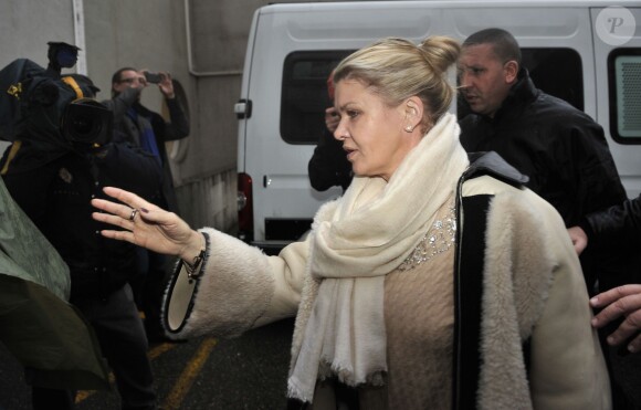 Corinna Schumacher au CHU de Grenoble, le 3 janvier 2014