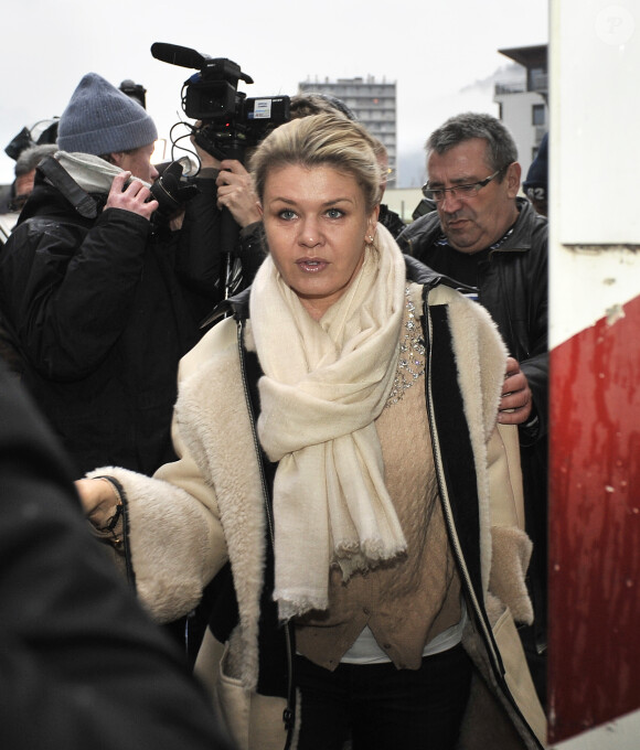 Corinna Schumacher au CHU de Grenoble, le 3 janvier 2014