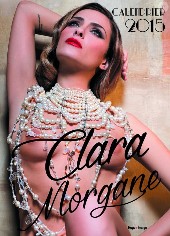 Couverture "Perle rare" du calendrier 2015 de Clara Morgane. Juin 2014