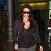 Kim Kardashian arrive à l'aéroport Roissy-Charles-de-Gaulle. Le 9 juillet 2014.
