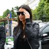 Kim Kardashian quitte le showroom Valentino, situé au 8 place Vendôme. Paris, le 9 juillet 2014.