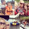 Denise Richards a partagé de nombreuses photos de ses vacances familiales dans le Montana, le 4 juillet 2014.