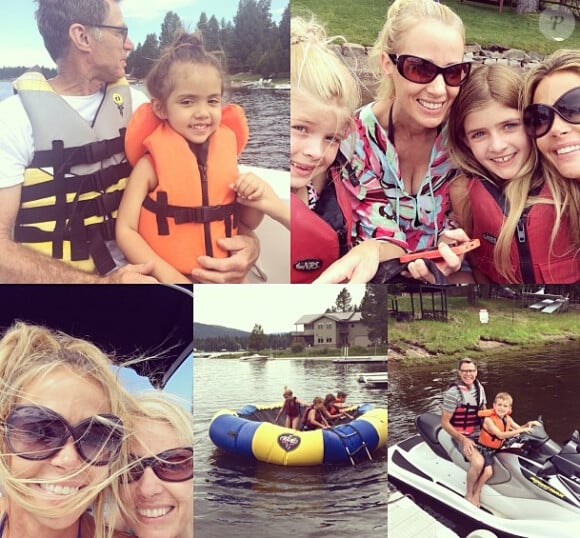 Denise Richards a partagé de nombreuses photos de ses vacances familiales dans le Montana, le 4 juillet 2014.