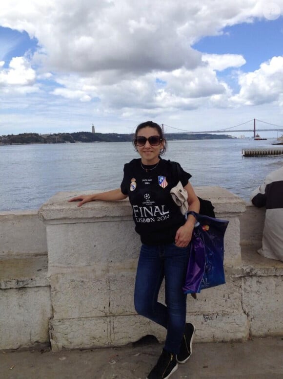 Veronica Brunati, femme de Jorge "Topo" Lopez, journaliste argentin mort le 9 juillet 2014 au Brésil dans un accident de la route. 