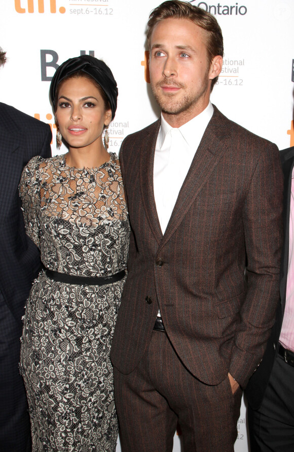 Eva Mendes, Ryan Gosling à Toronto le 7 septembre 2012.