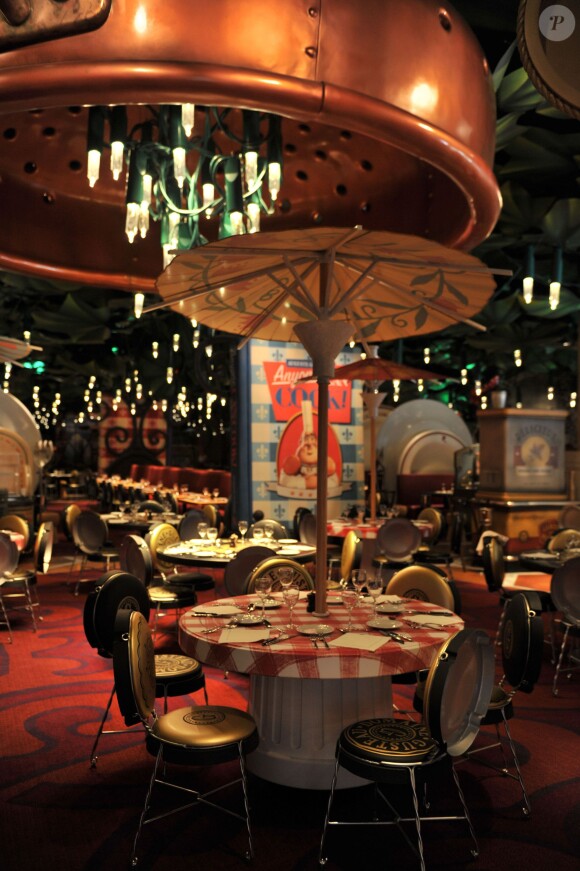 Le restaurant Bistrot Chez Rémy, au parc Walt Disney Studios, dans le cadre de la nouvelle attraction Ratatouille : L'Aventure Totalement Toquée de Rémy.