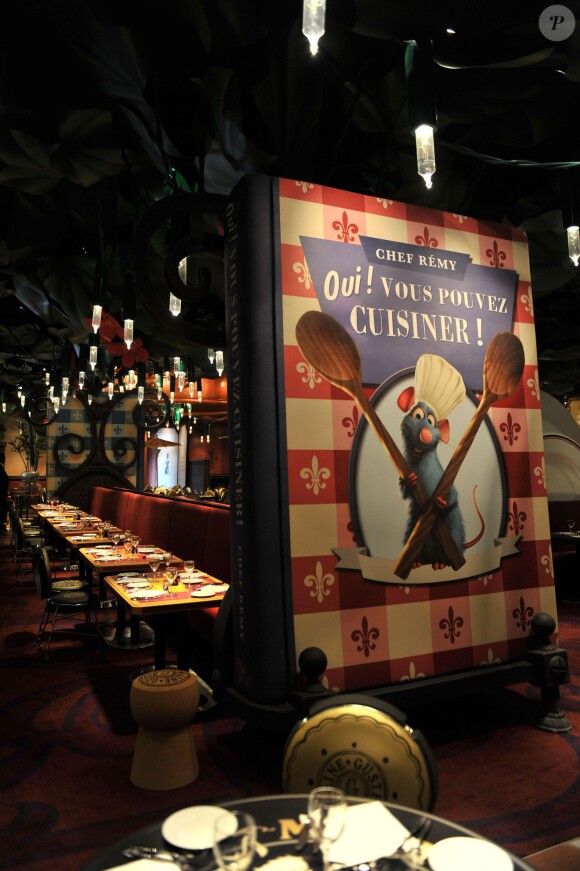 Le restaurant Bistrot Chez Rémy, au parc Walt Disney Studios, dans le cadre de la nouvelle attraction Ratatouille : L'Aventure Totalement Toquée de Rémy.