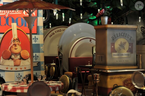 Le restaurant Bistrot Chez Rémy, au parc Walt Disney Studios, dans le cadre de la nouvelle attraction Ratatouille : L'Aventure Totalement Toquée de Rémy.