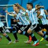 Les joueurs Argentins - L'Argentine bat les Pays-Bas lors de la séance de tirs au but sur le score de 4-2 et se qualifie pour la finale du mondial de football à Sao Paulo au Brésil le 9 juillet 2014.