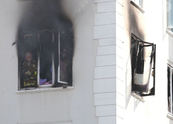 Un incendie s'est déclenché au domicile de l'actrice Ashley Greene à West Hollywood, le 22 mars 2013.